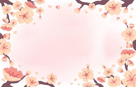 Beautiful Floral Peach Blossom Background 15564460 Vector Art At Vecteezy