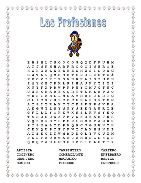 Labor Day Spanish Word Search And Criss Cross Puzzle Bonus
