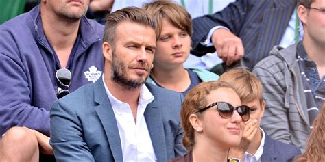 Beckham Catches Stray Ball At Wimbledon