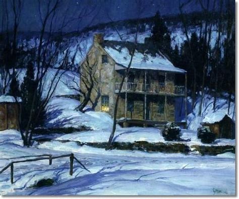 Pennsylvania Impressionist George William Sotter January Night
