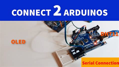 Serial Communication Between Arduinos Display Temperature Visuino Visual Development For