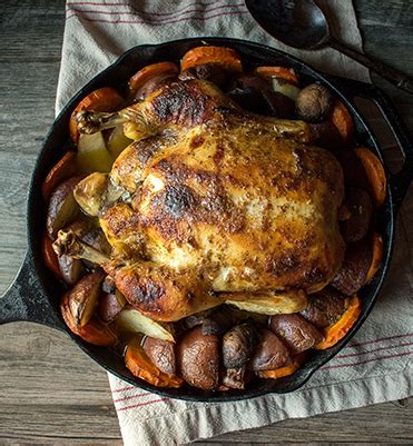 Sit the chicken in a large, deep pan. Cast Iron Skillet Roast Chicken - Jungle Jim's International Market