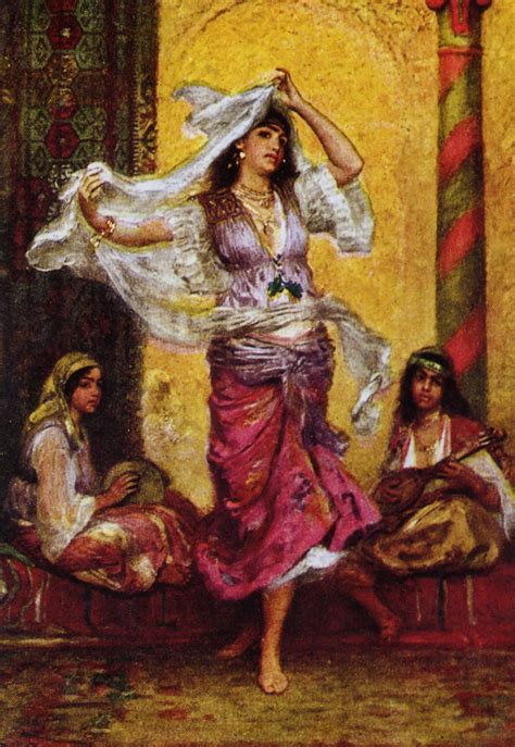 Chengi Dancer In A Harem Dance Paintings Painting Dancer Painting