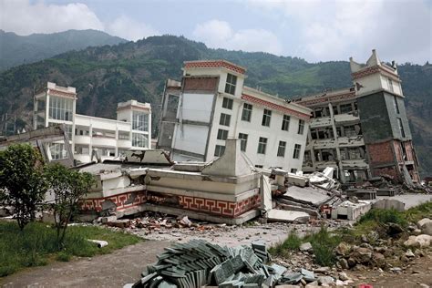 There is a large spread in yearly magnitude 5+ earthquakes. Sichuan earthquake of 2008 | Overview, Damage, & Facts | Britannica