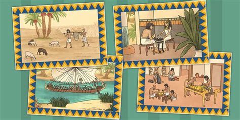 Scenes Of Daily Life In Ancient Egypt Poster Pack Life In Ancient