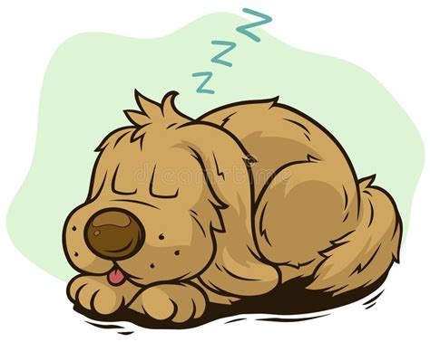 Cartoon Sleeping Dog Stock Illustrations 3045 Cartoon Sleeping Dog