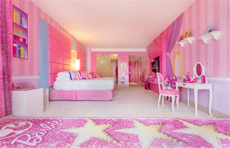 a look inside the world s only barbie themed hotel room