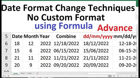 How To Change Date Format In Excel From Dd Mm Yyyy To Mm Dd Yyyy Excel Formula Youtube