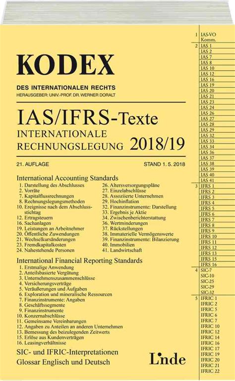 Die swk österreich bank dient ausschließlich als kreditgeber, bietet also keine eigenen konten, wertpapiere, fonds oder sonstige bankenleistungen an. KODEX Internationale Rechnungslegung IAS/IFRS - Texte 2018 ...