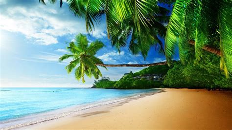 High Resolution Tropical Beach Desktop Wallpaper Rehare