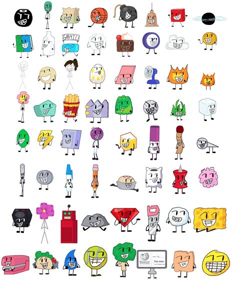 Drawing BFB Characters With Blocky Faces Days BFDI Amino