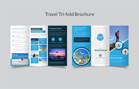 Tour And Travel Agency Trifold Brochure Graphic By Graphichut · Creative