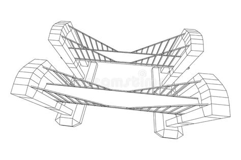 Learn more about our products and services. Bridge Connection Structure Wireframe Stock Vector ...