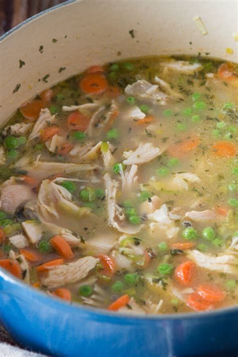 Chicken Wild Rice Soup With Leeks Oh Sweet Basil