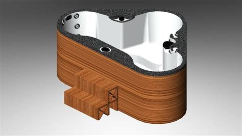 Hot Tub 3d Bathroom Cgtrader