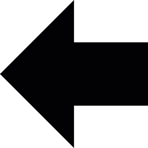 Arrow full shape pointing to left direction Icons | Free Download