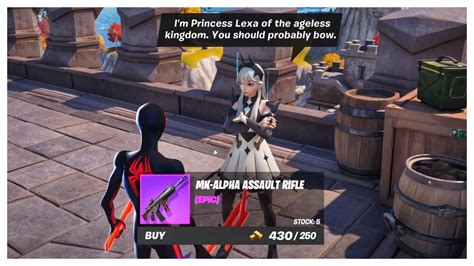 Fortnite Where To Find Princess Lexa Npc In Game New Update Youtube