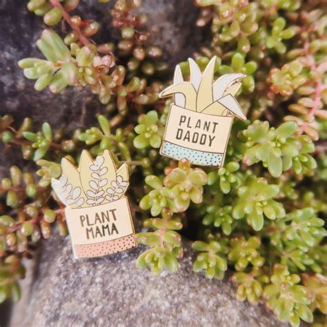 Plant Daddy Enamel Pin Plant Pin Etsy