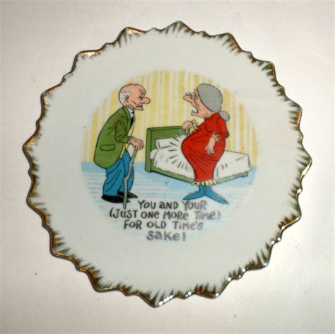 Vintage Sex Humor Wall Plate Funny Home Decor Plate Aging