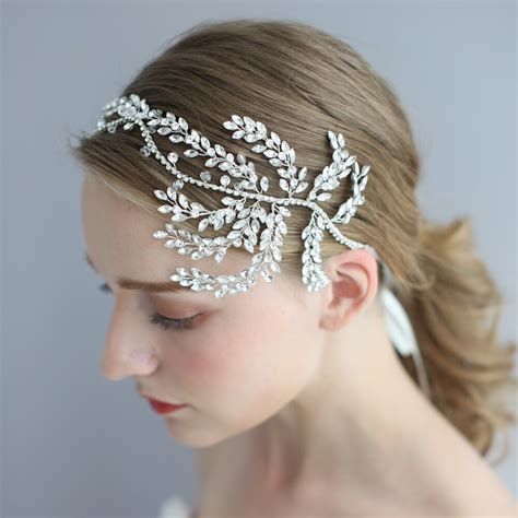 Buy Vintage Crystal Bridal Hair Vine Headband Antique