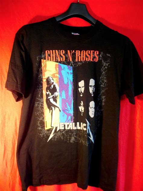 authentic vintage guns n roses metallica 1992 tour t shirt tour t shirts vintage guns shirts