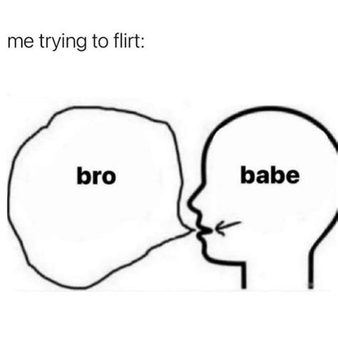 Me Trying To Flirt Bro Babe Funny