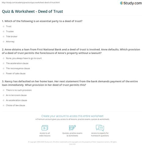 Deed Of Trust Definition Examples And Forms