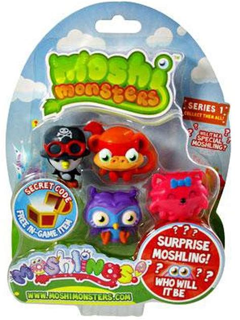 Moshi Monsters Moshlings Moshlings Series 1 Mini Figure 5 Pack Spin