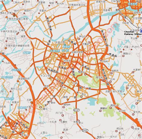 City Map Of Dongguan Street Map Dongguan Guide Dongguan Roads Map