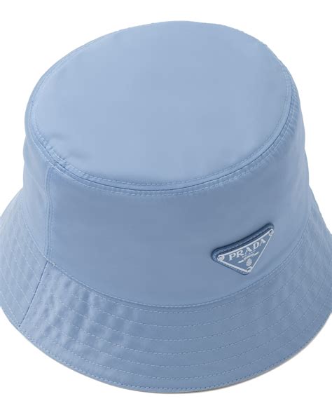 Astral Blue Nylon Bucket Hat Prada
