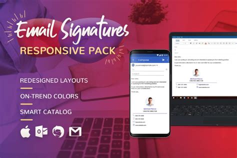 20 Creative Modern Email Signature Templates With Beautiful Designs 2020