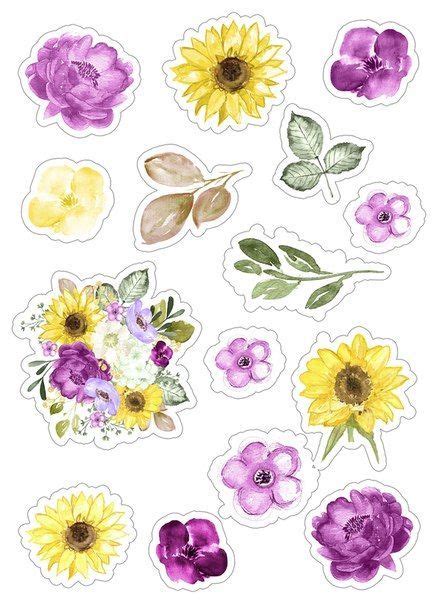 Printable Floral Stickers Floral Stickers Journal Stickers Free