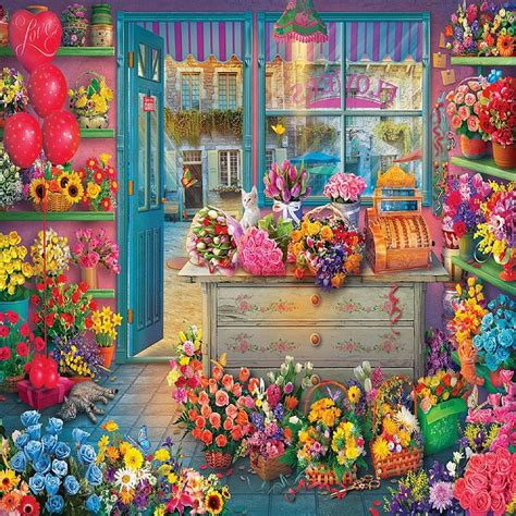 Springbok Flower Shop 1000 Piece Jigsaw Puzzle Oriental Trading