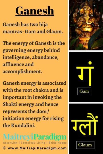 The Two Important Bija Seed Mantras Of Lord Ganesh Maitreyi