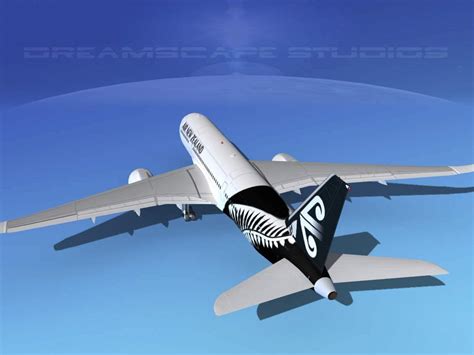Airbus A350 800 Air New Zealand 3d Model By Dreamscape Studios