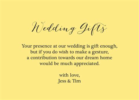 Sending the gift is a great idea. Rustic Wedding Gift Wish Card from £0.40 each