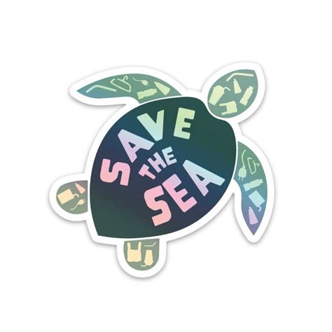 Save The Sea Turtles Reduce Reuse Recycle Large Decal Free Stickers
