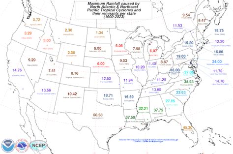 List Of The Wettest Tropical Cyclones In The United States Wikiwand