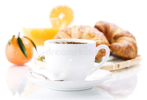 Continental Breakfast Stock Photo Image Of Black Drink 9865528
