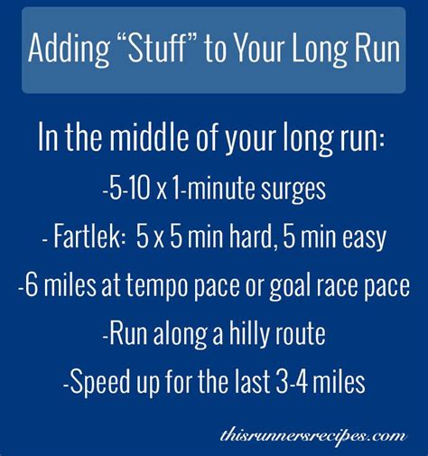 Adding Stuff To Your Long Runs How To Run Longer How To Run Faster