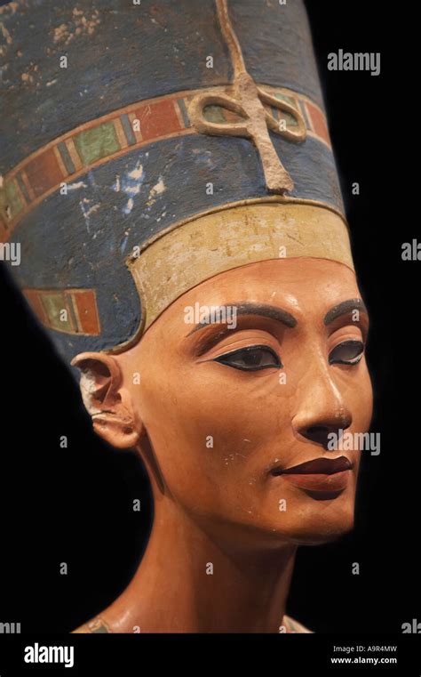 Bust Of Nefertiti From Altes Museum Berlin Germany Stock Photo Alamy