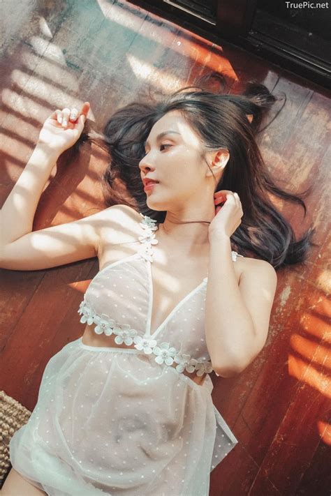 Thailand Model Ssomch Tanass Sexy In Transparent Ultra Thin Lingerie