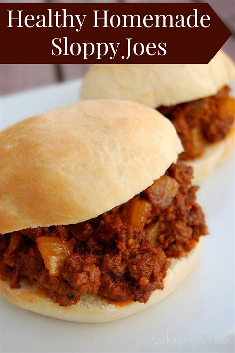 Maybe you would like to learn more about one of these? Healthy Homemade Sloppy Joes - The Pistachio Project