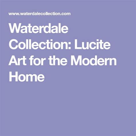 Waterdale Collection Modern Judaica Lucite And Leather Decor Modern