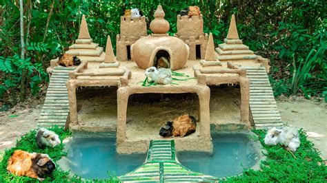 Build Most Beautiful Guinea Pig House With 7 Towers Temple And Tiny