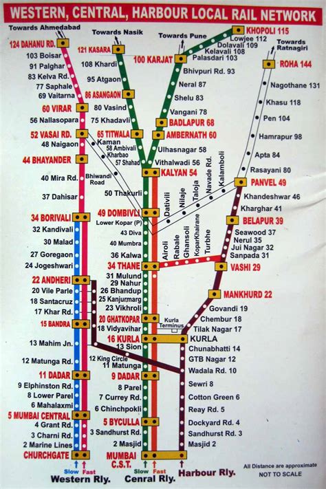 Mumbai Local Train Route Map Map Of The World