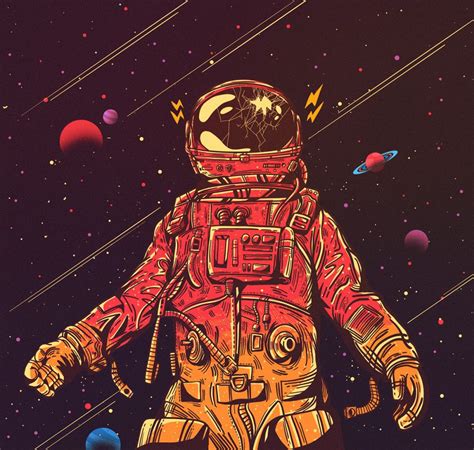Space Astronaut Art Astronaut Illustration Space Art