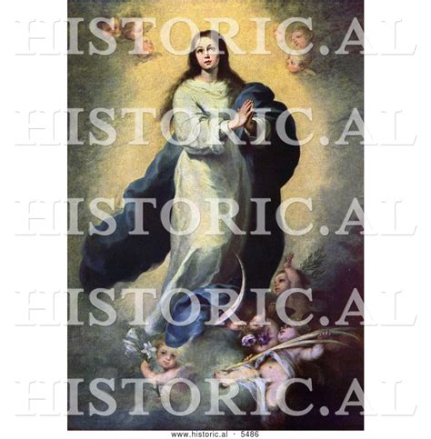 Historical Illustration Of Mother Of Jesus Mary As The Immaculate Conception By Jvpd 5486