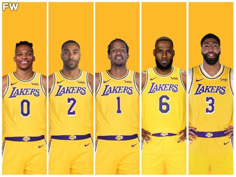 The Los Angeles Lakers Potential Starting Lineup Nba Championship Or