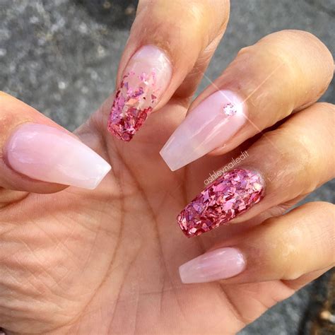 25 Fresh Gel Nails Light Pink Coffin Gel Nails Awesome Pink Glitter